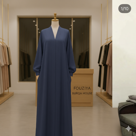 Premium Abaya Blue Colour